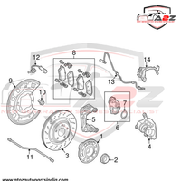 Rear Left ABS Wheel Speed Sensor 2229051000 A2229051000 Compatible With MERCEDES-BENZ S-CLASS W222