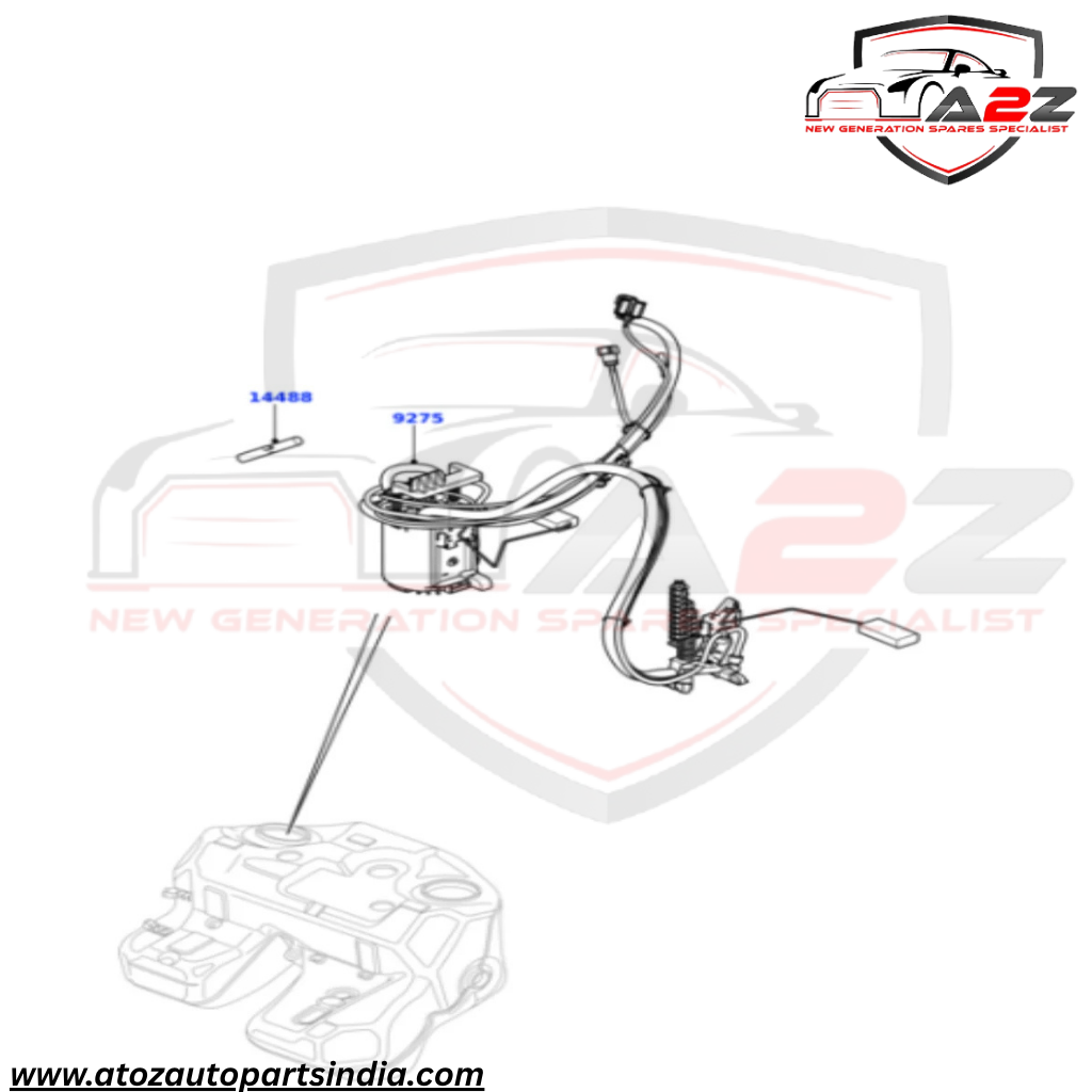 Fuel Pump LR015179 WFX500151 WFX500260 Compatible With Range Rover III (L322) Tag No.83