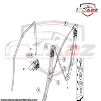 Front Left Power Window Regulator 51337166379 Compatible with BMW X5 (E70)