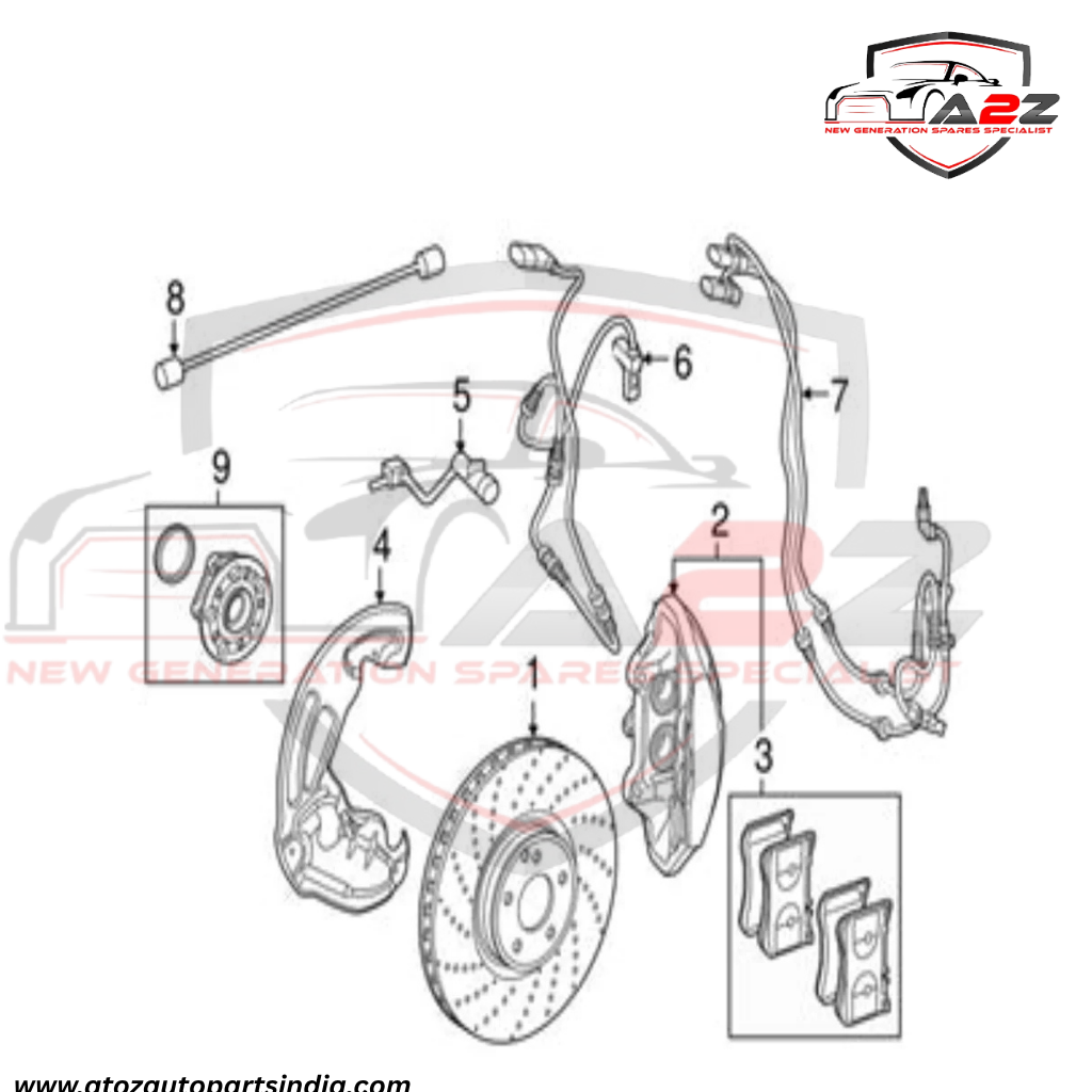 Front Left/Right ABS Wheel Speed Sensor 2229050800 2229059605 A2229050800 A2229059605 Compatible With MERCEDES-BENZ S-CLASS W222