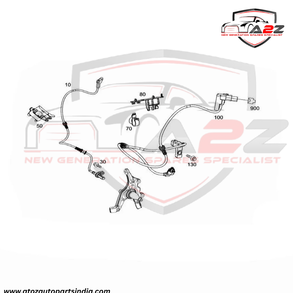 Front Right ABS Wheel Speed Sensor 2125400217 2129050300 A2125400217 A2129050300 Compatible With MERCEDES-BENZ CLS C218 & E-CLASS W212