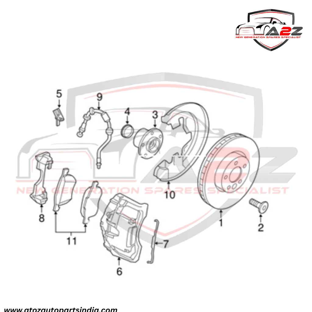 Front Left/Right ABS Wheel Speed Sensor 30748149 & 32301800 Compatible With VOLVO S60 II (134)