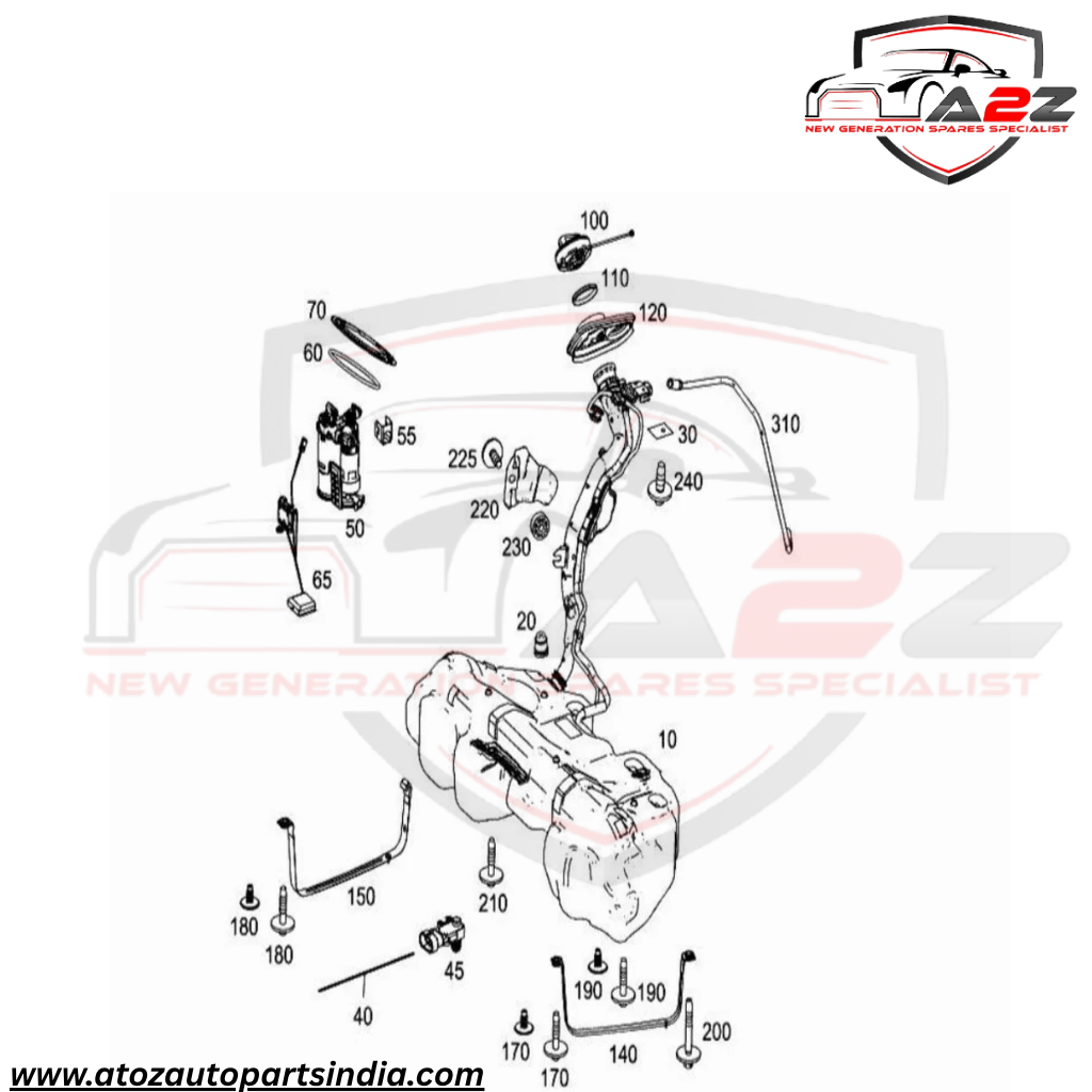 Fuel Pump Assembly 2054701594 A2054701594 Compatible With Mercedes Benz C-CLASS W205 Tag No.31