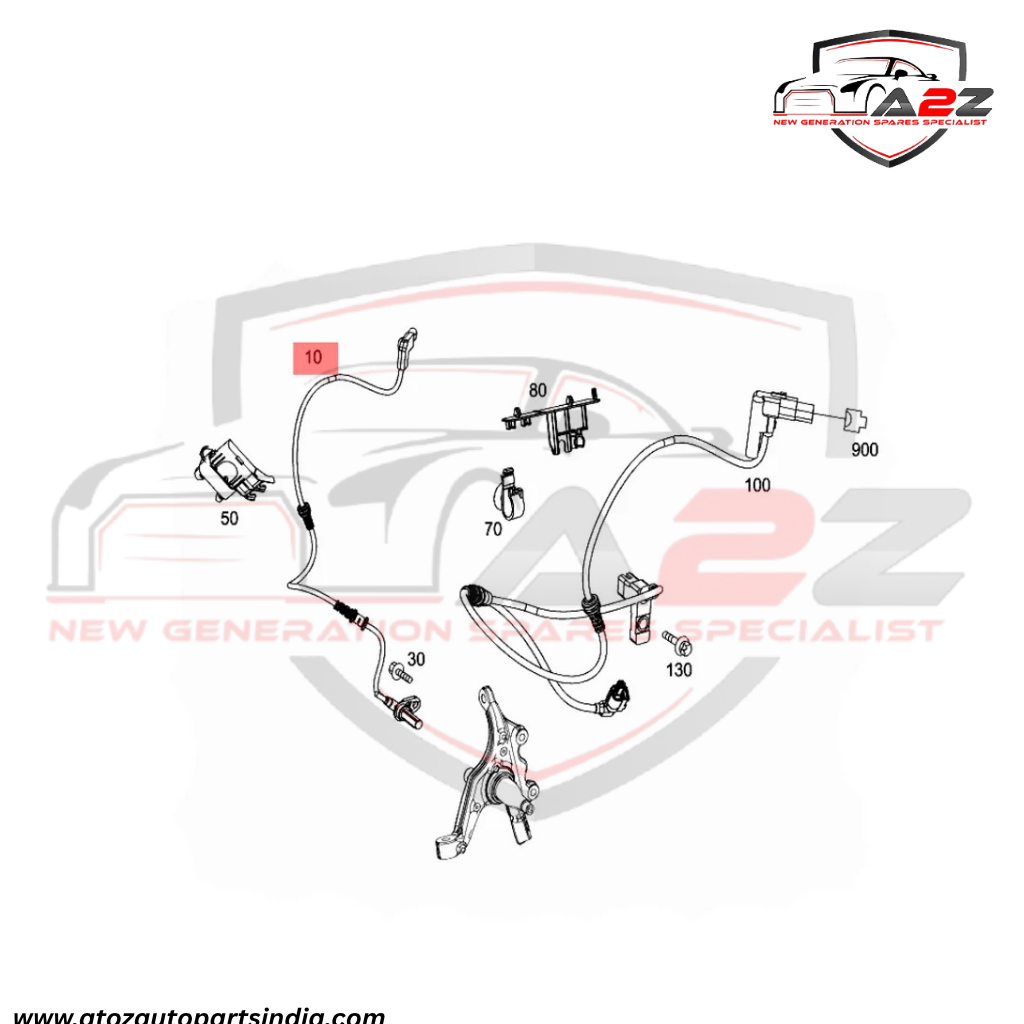 Front Left ABS Wheel Speed Sensor 2125400117 2129050200 A2125400117 A2129050200 Compatible With MERCEDES-BENZ CLS C218 & E-CLASS W212