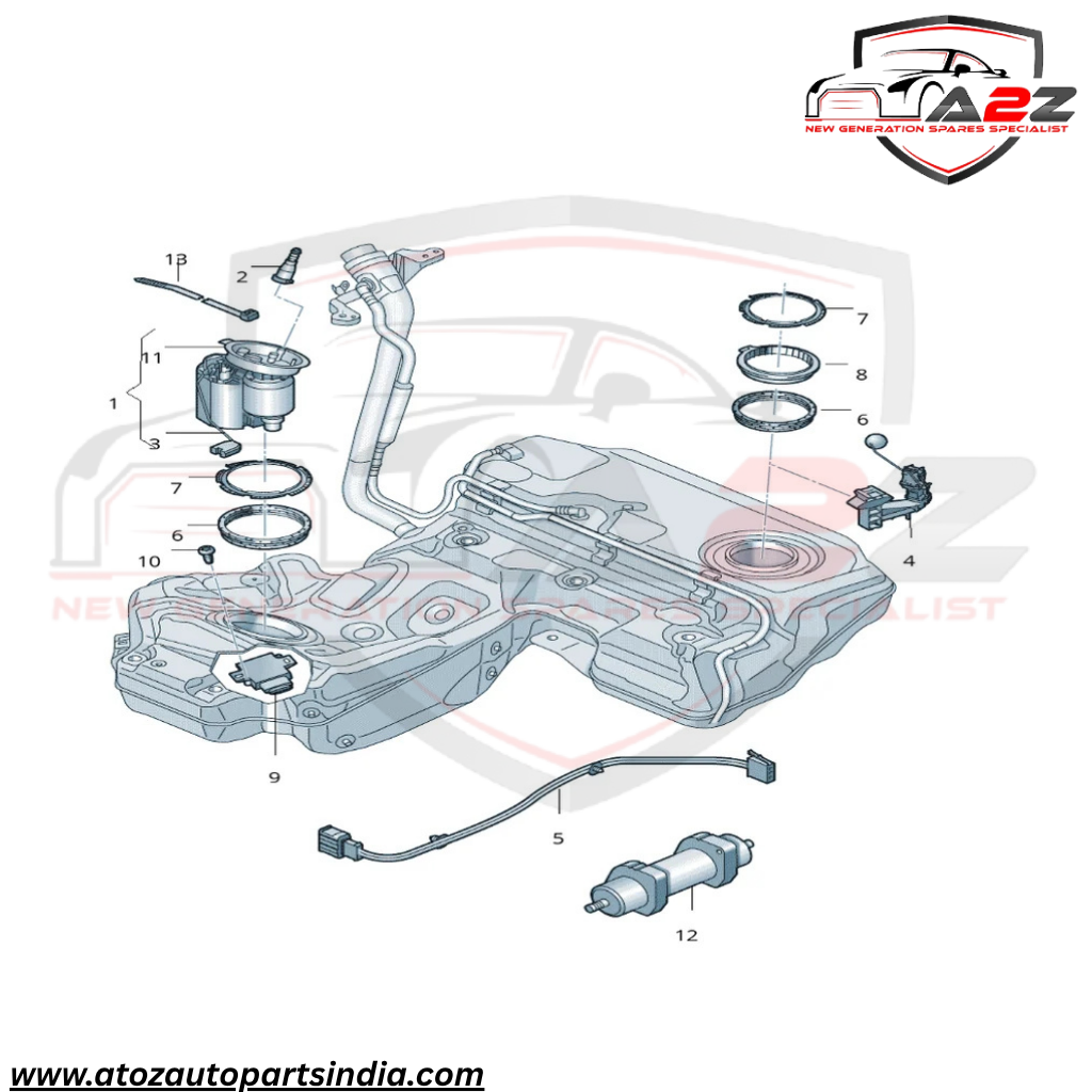 Fuel Gage Sensor Fuel Pump 4G0919673C 7L6919088F Compatible With AUDI A6 A7 Tag No.74