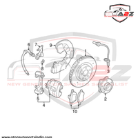Front Left ABS Wheel Speed Sensor 30682479 30773737 31423607 8634237 Compatible With VOLVO XC90 I (275)