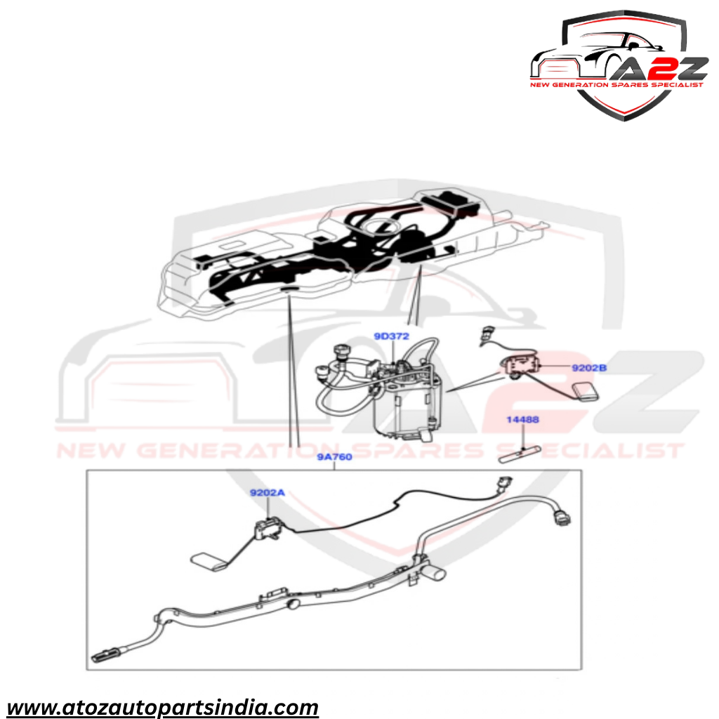Fuel Pump LR042717 LR014998 AH229B260BB Compatible With Land Rover Range Rover Sport I L320 Tag No.26