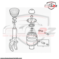 Front Left Air Suspension Shock Absorber Strut 95835803910 95834304750 95835803900 95835803901 95835803903 Compatible With PORSCHE CAYENNE (92A) & VW TOUAREG (7P5, 7P6)