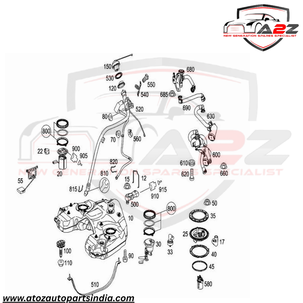 Fuel Pump A2514700190 Compatible With MERCEDES-BENZ W251/W164 Tag No.95