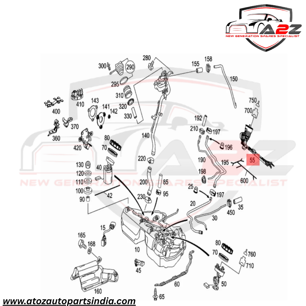 Fuel Pump 2114703994 A2114703994 Compatible With Mercedes Benz E-CLASS W211 Tag No.42