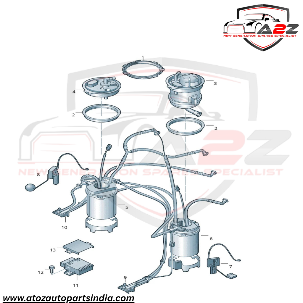 Fuel Pump 7P6919088B Compatible With AUDI Q7 (4LB) Tag No. 11