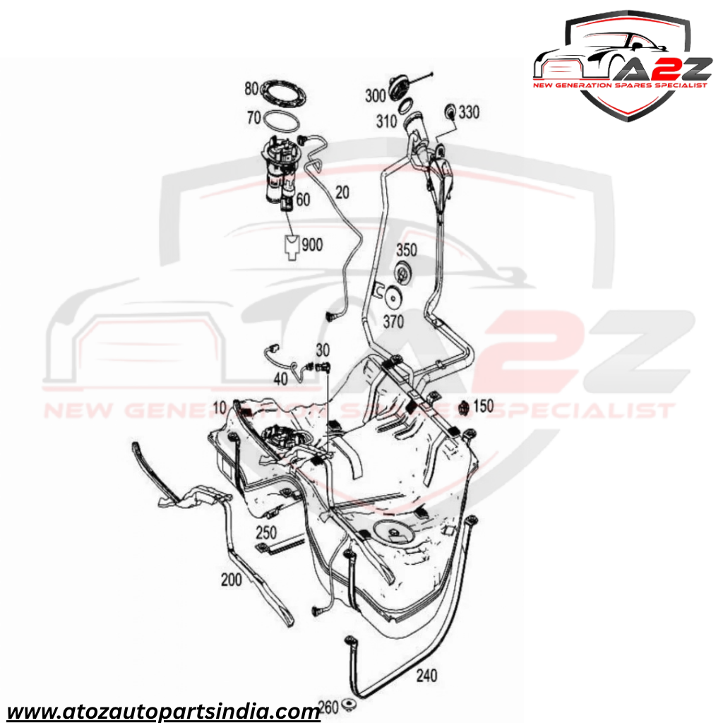 Fuel Pump A2224700094 & 2224700094 Compatible With MERCEDES-BENZ S-Class (W222) Tag No.96