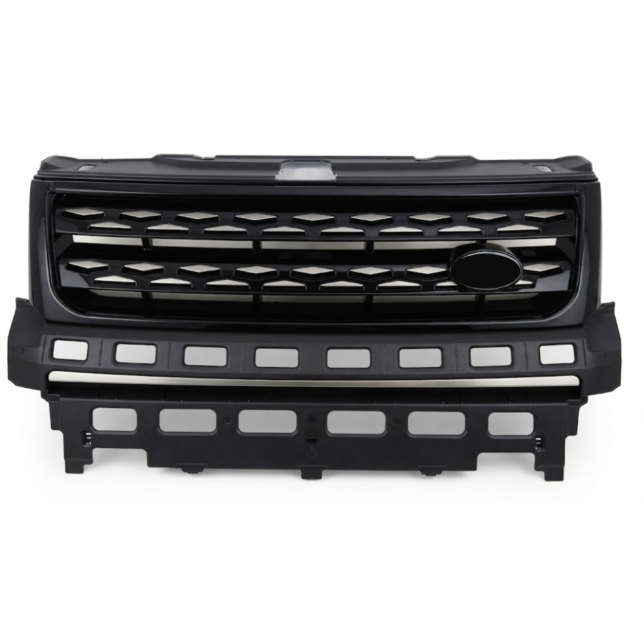 Black Chrome Show Grill Compatible With Land Rover Freelander 2 L359 (2013-15) Tag 17