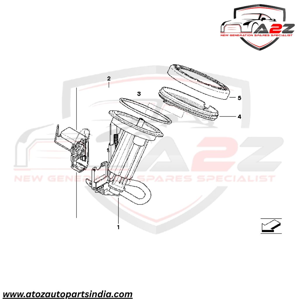 Fuel Pump 16117373514 16146766152 Compatible With BMW 5 Series (E60) Tag No.66