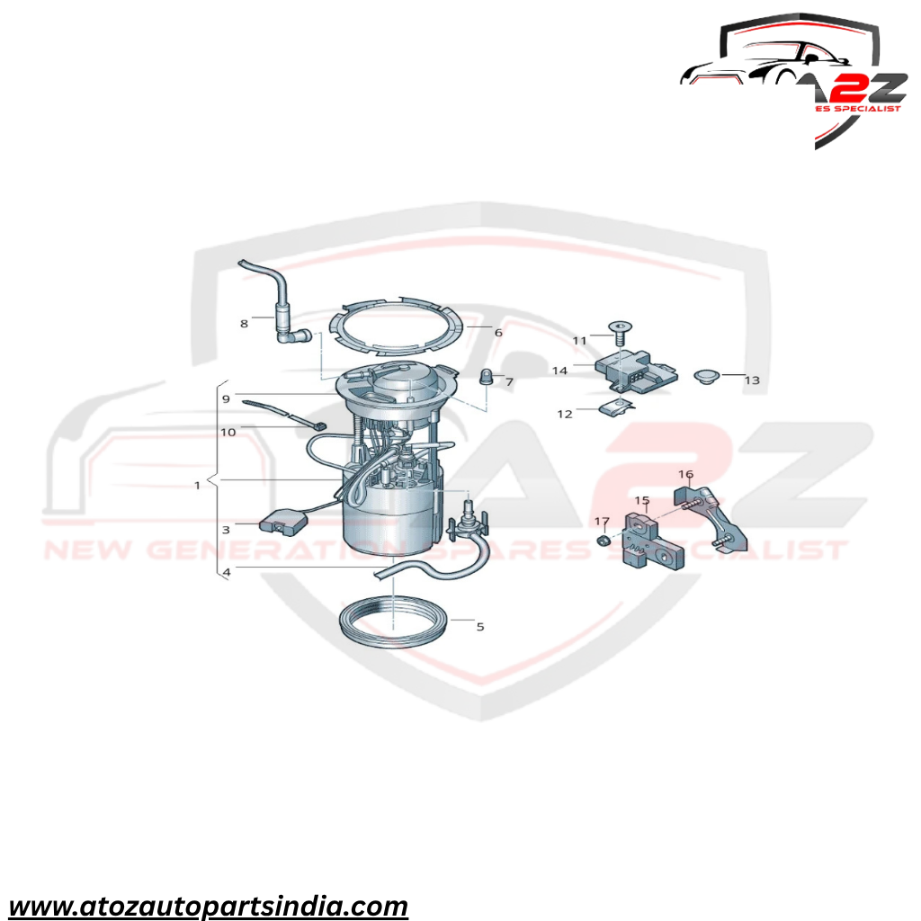 Fuel Pump 8R0919679C 8R0919679A 8R0919679 Compatible With AUDI Q5 (8RB) Tag No.80