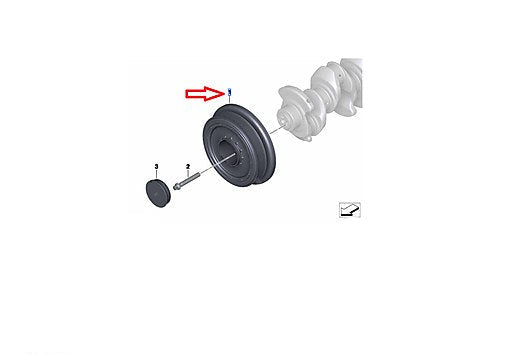 Crankshaft Pulley 11237797995 Compatible With BMW 3 Series E90 & 5 Series E60 & X1 E84 & X3 F25 & X3 E83 Tag-CP-01