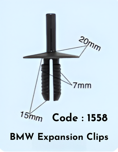 Expantion Clips {Set Of 10} Code:1558 Compatible With BMW