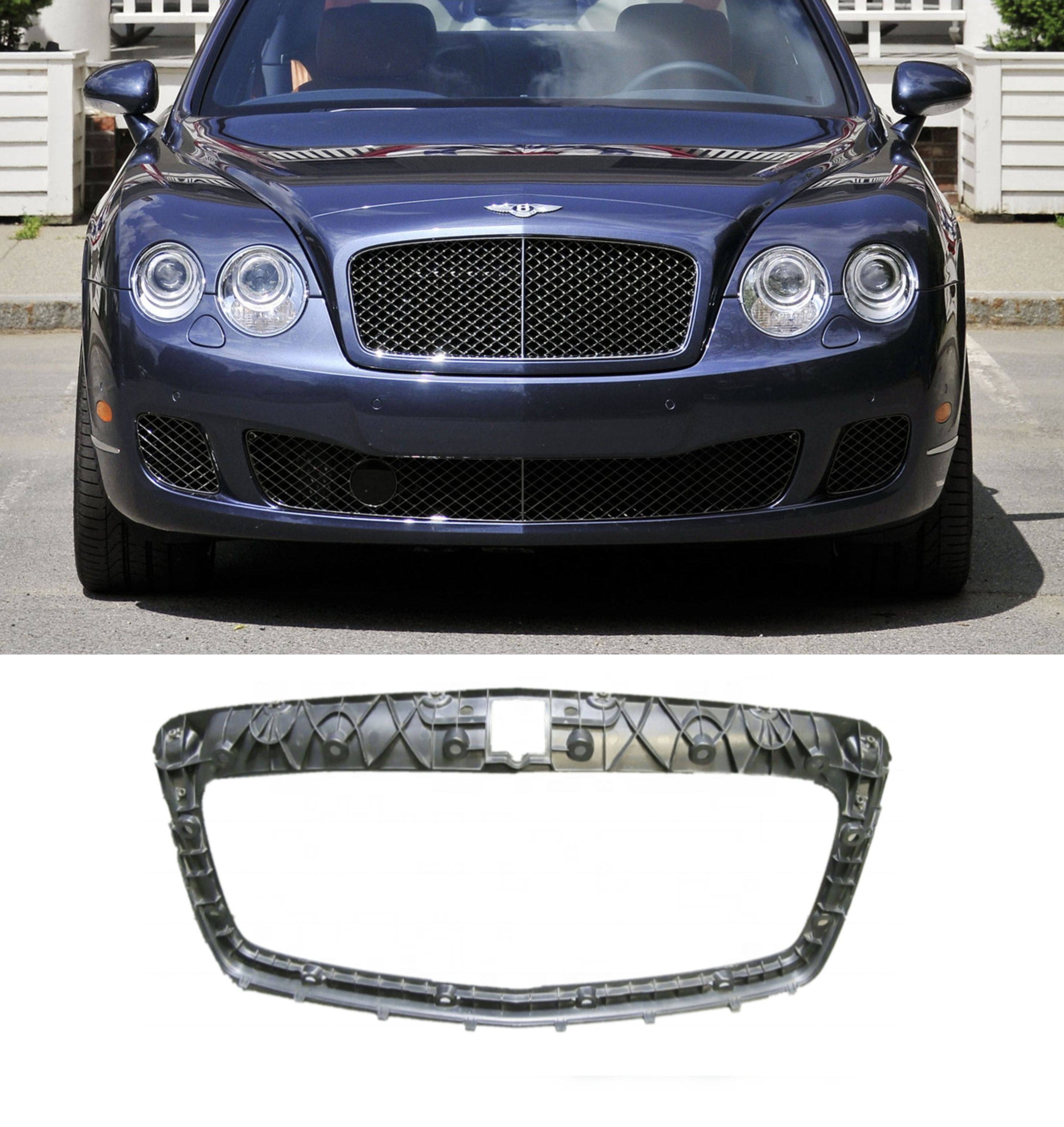 Show Grill Bracket 3W0806147E Compatible With Bentley Flying Spur (2009-2012) Tag No.4001