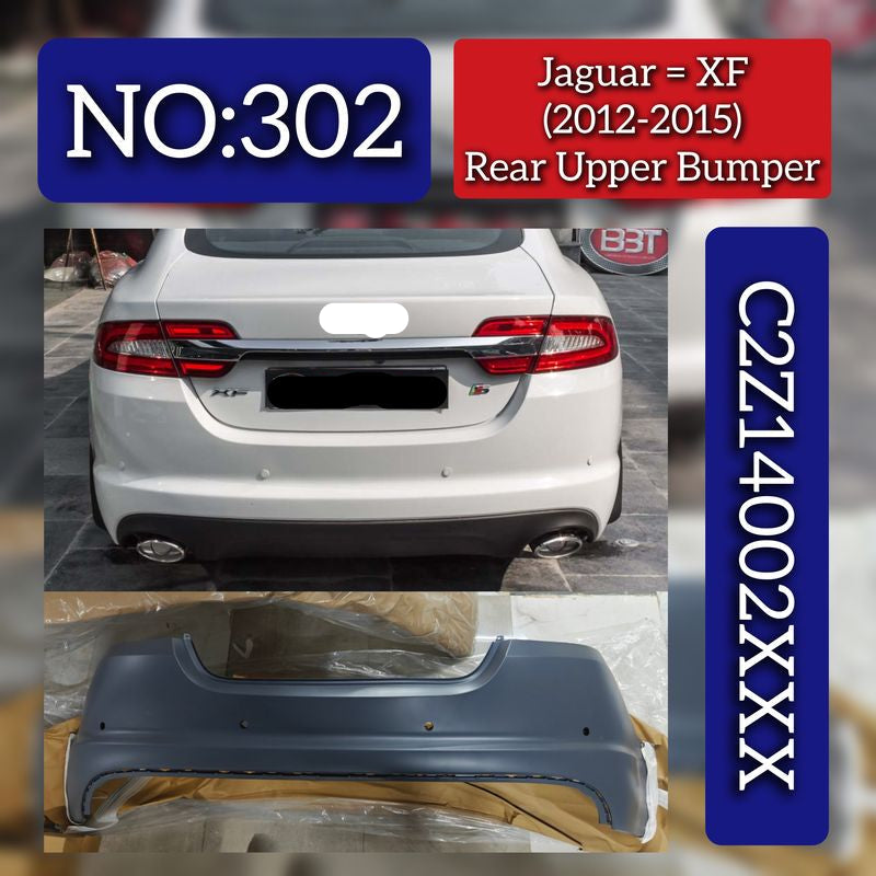 Rear Upper Bumper C2Z14002XXX Compatible With Jaguar XF (2012-2015) Tag No.302